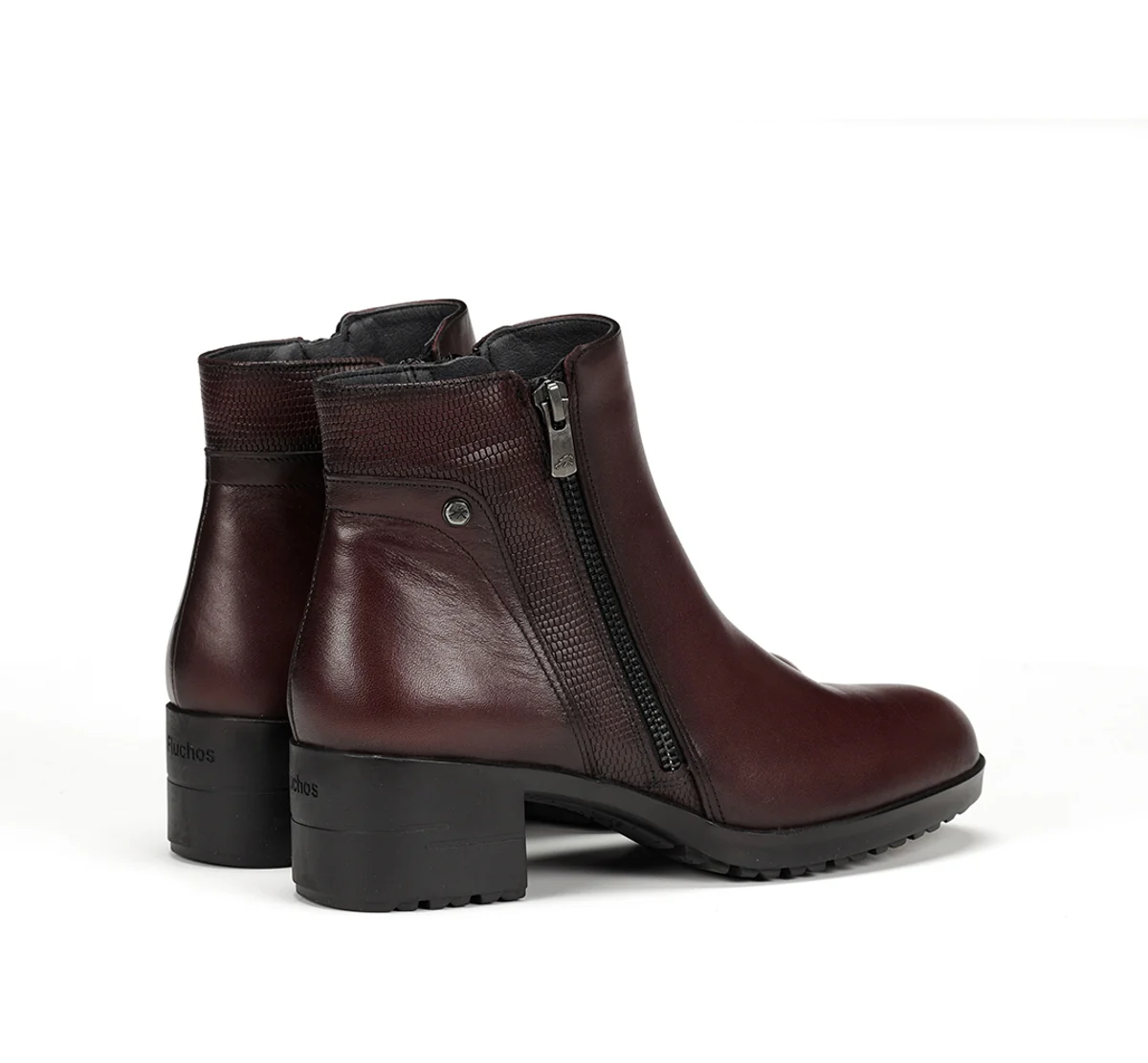 ALISS F1367 Burgunderfarbe Stiefeletten - Image 3
