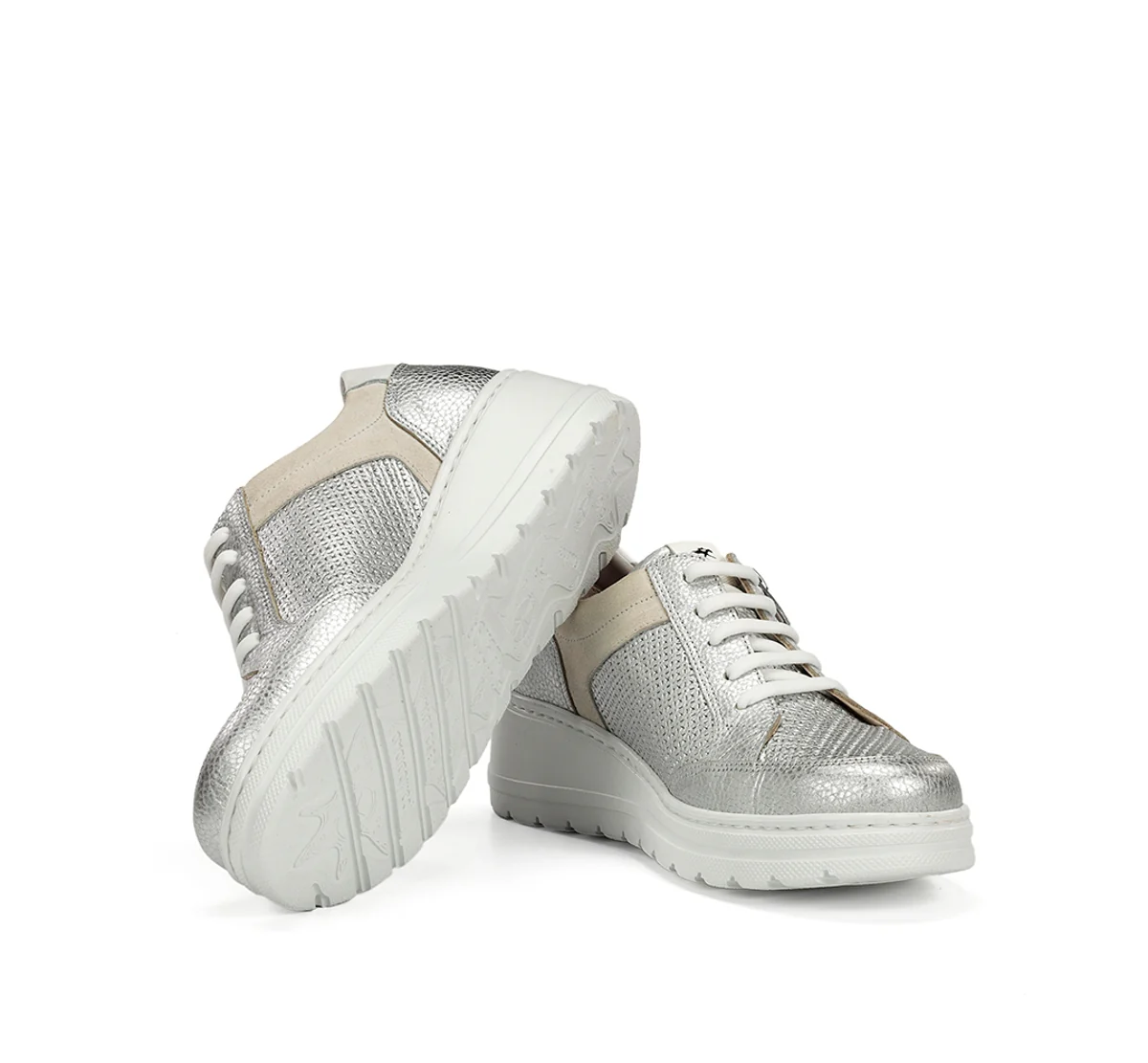 AQUA F2173 Silberne Turnschuhe - Image 4