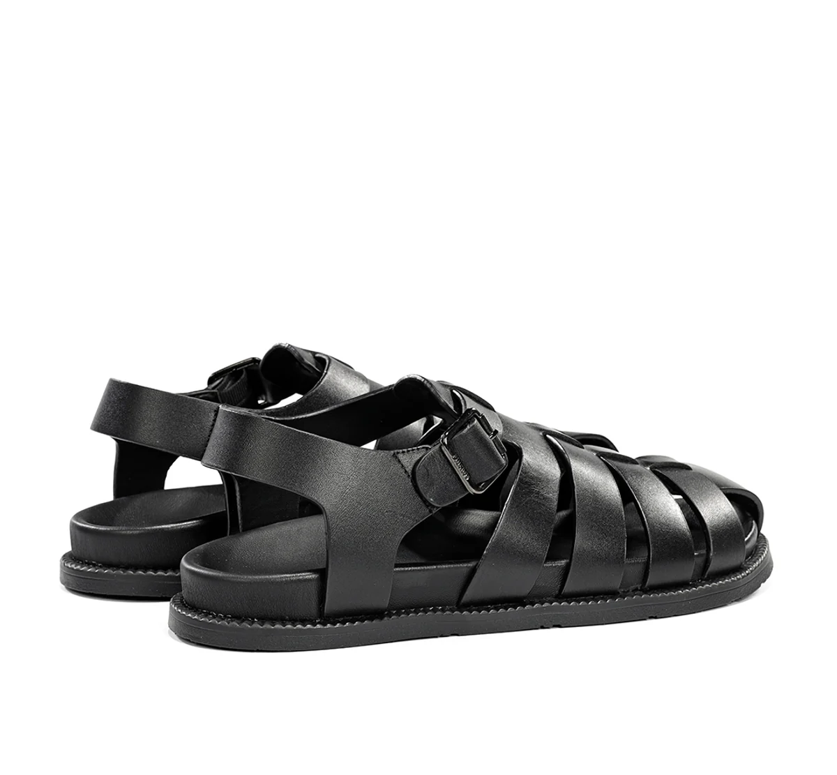 BARI F2450 Schwarze Sandale - Image 3