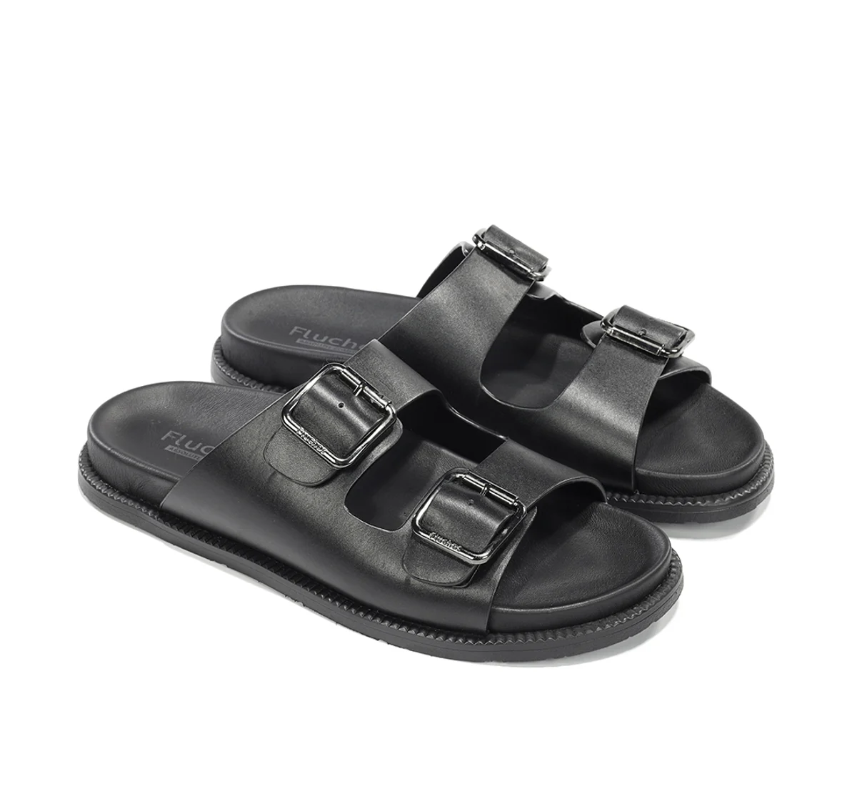 BARI F2451 Schwarze Sandale - Image 4