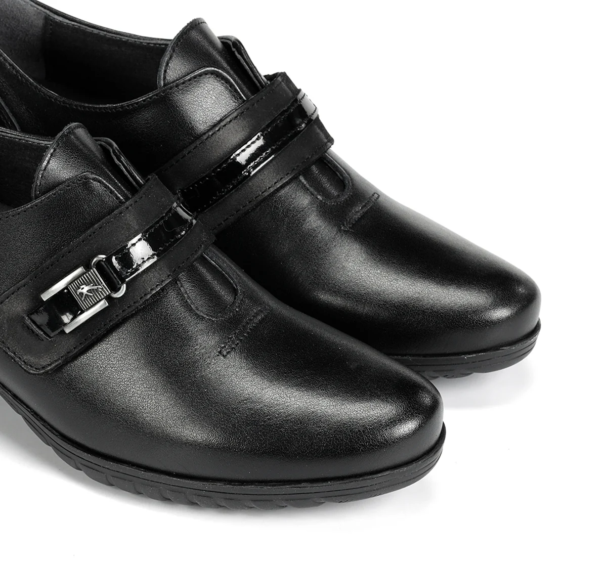 CHARIS F0587 Schwarze Heeled-Schuh - Image 6