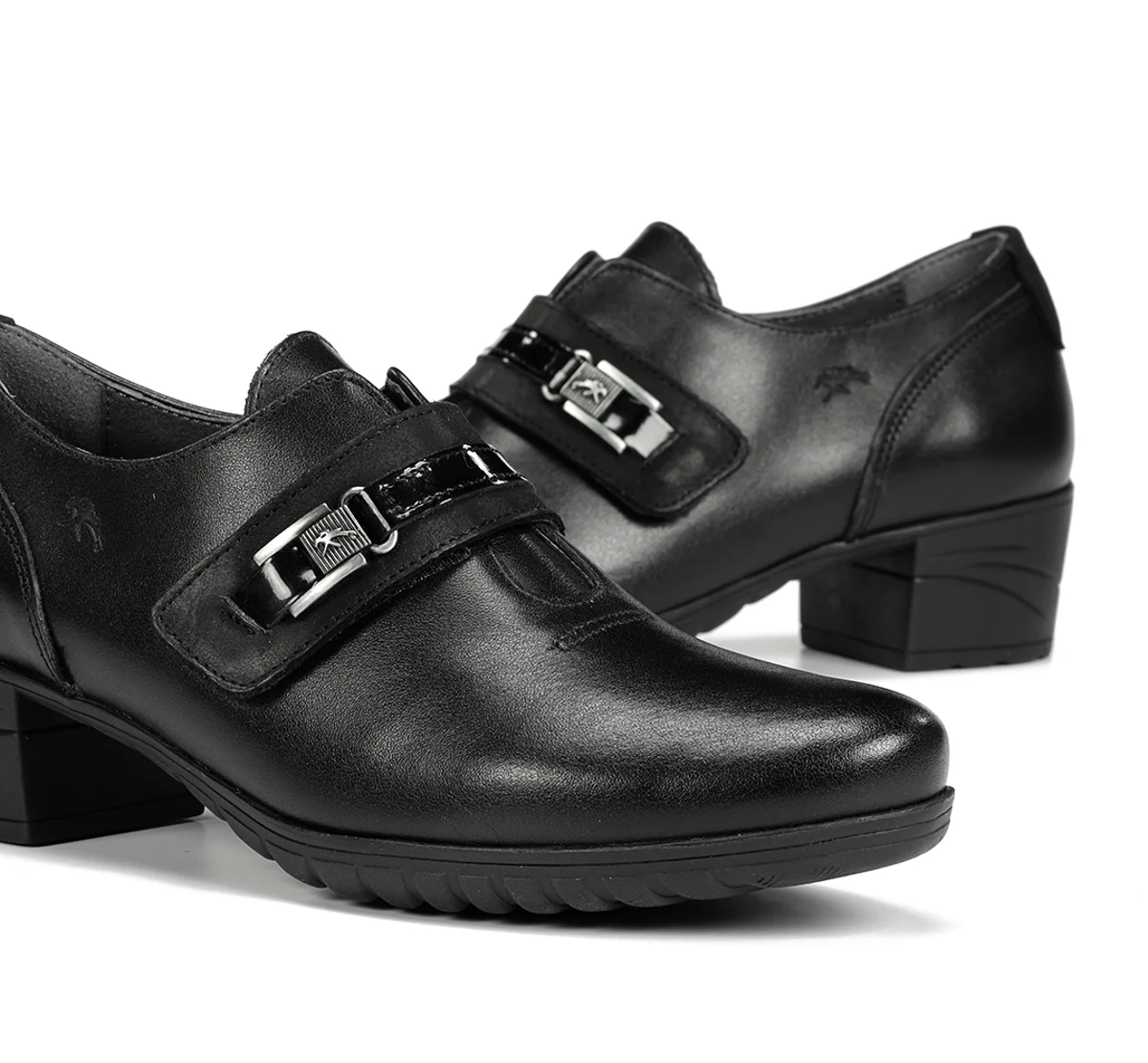 CHARIS F0587 Schwarze Heeled-Schuh - Image 7