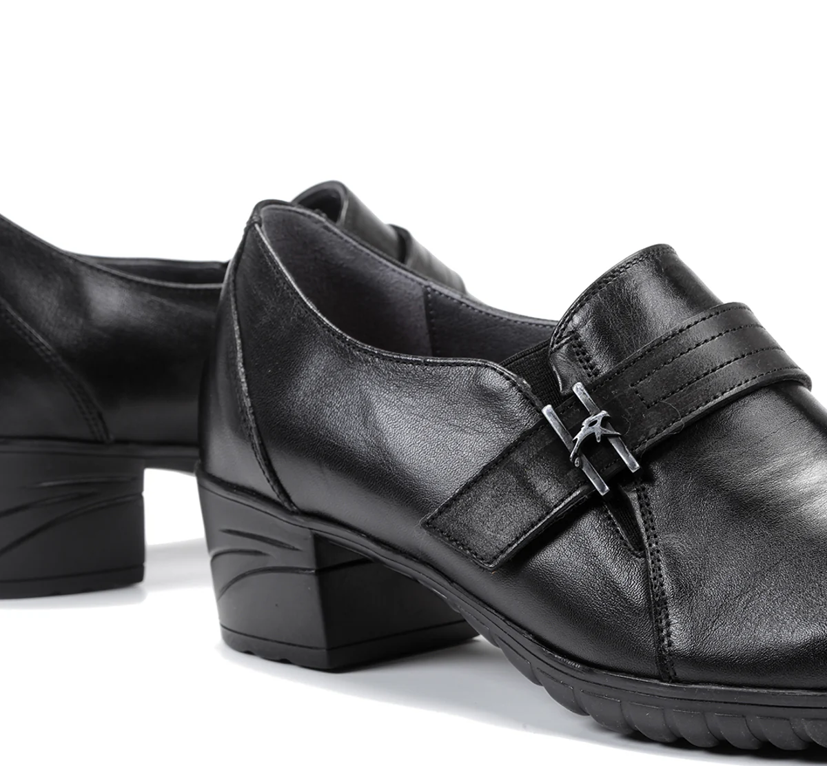 CHARIS F0942 Schwarze Heeled-Schuh - Image 6