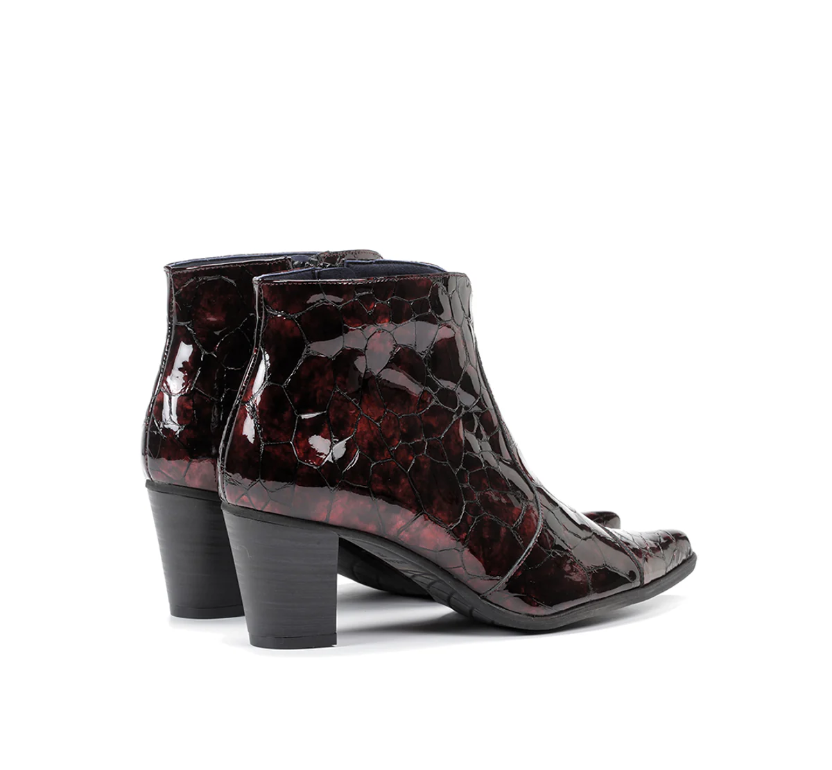 DEISY D8248 Burgunderfarbe Stiefeletten - Image 3