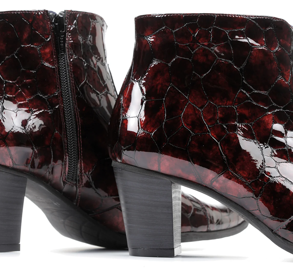 DEISY D8248 Burgunderfarbe Stiefeletten - Image 6