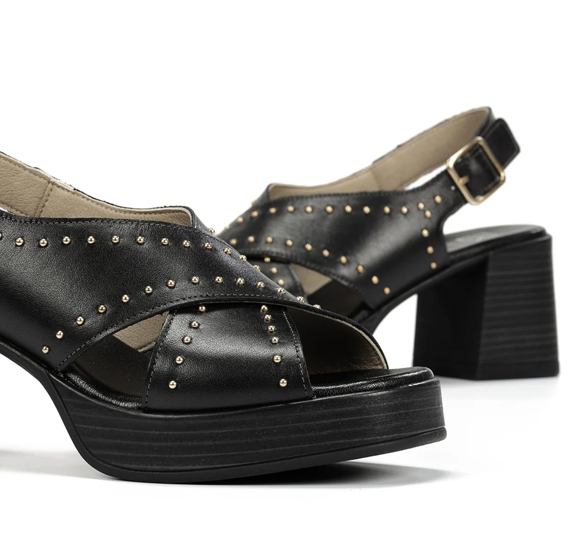 DIAMOND D9333 Schwarze Sandale - Image 7