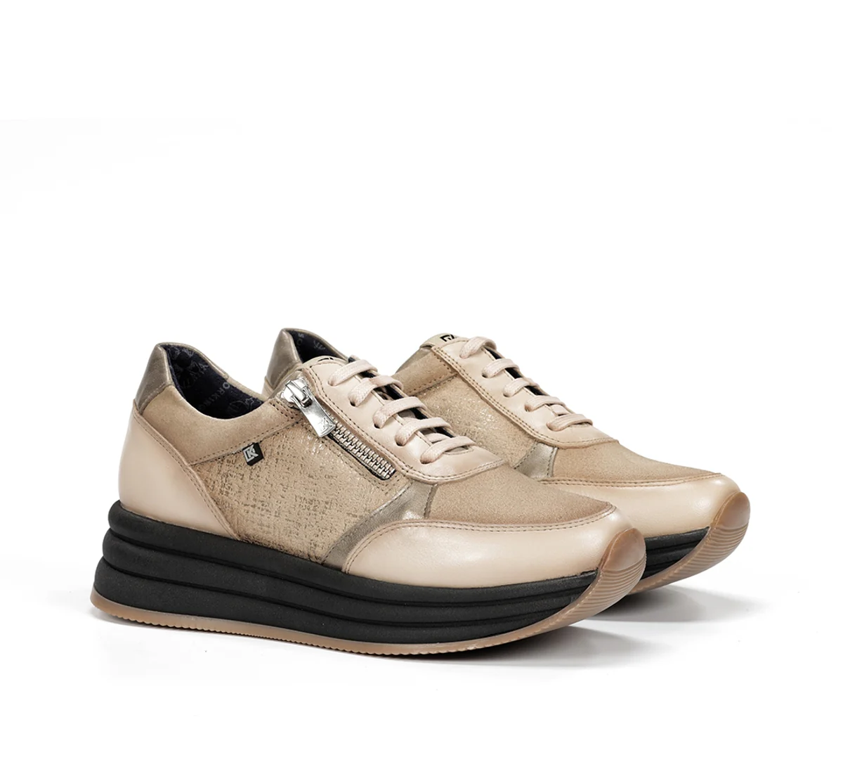 DRAZ D9249 Taupe Turnschuhe - Image 2