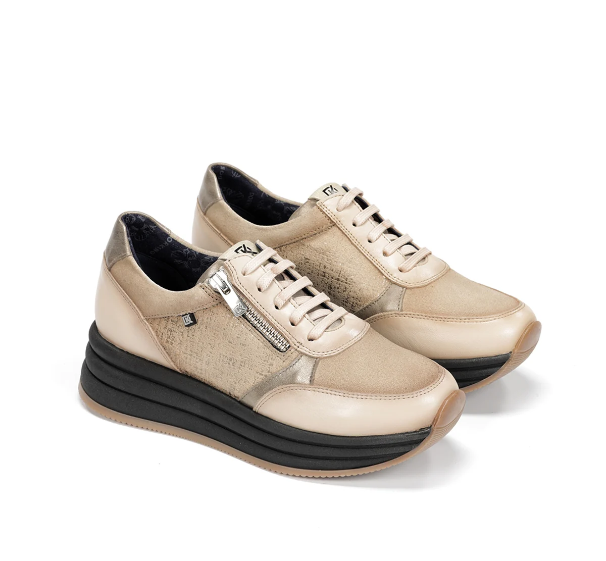 DRAZ D9249 Taupe Turnschuhe - Image 4