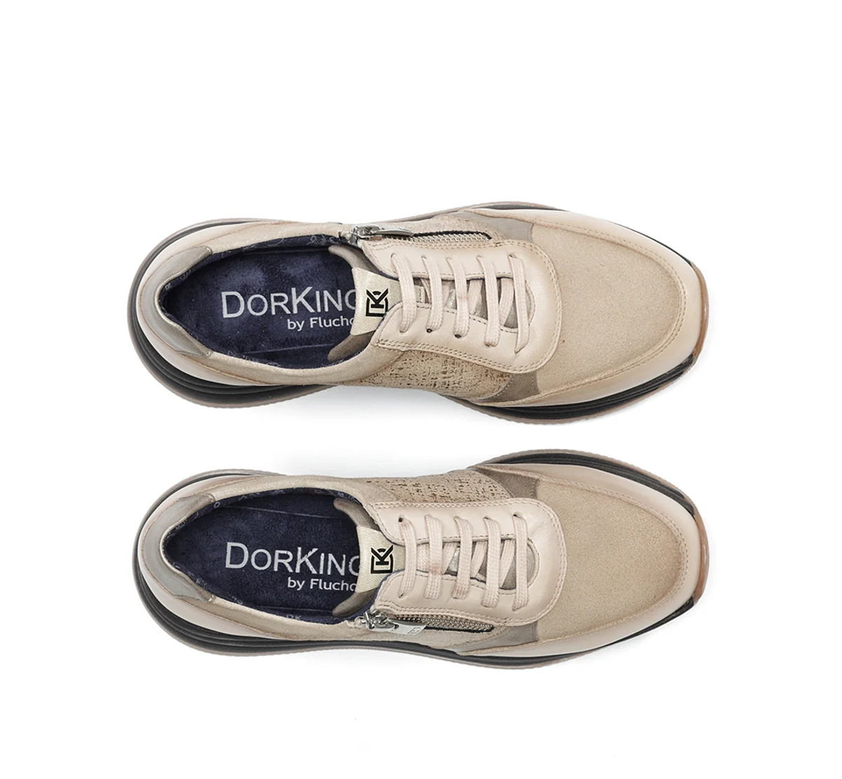 DRAZ D9249 Taupe Turnschuhe - Image 5
