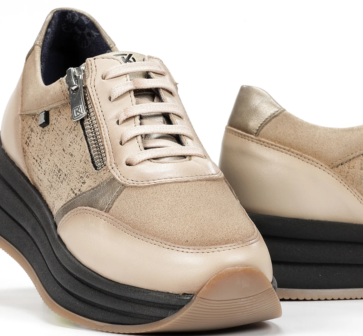 DRAZ D9249 Taupe Turnschuhe - Image 7