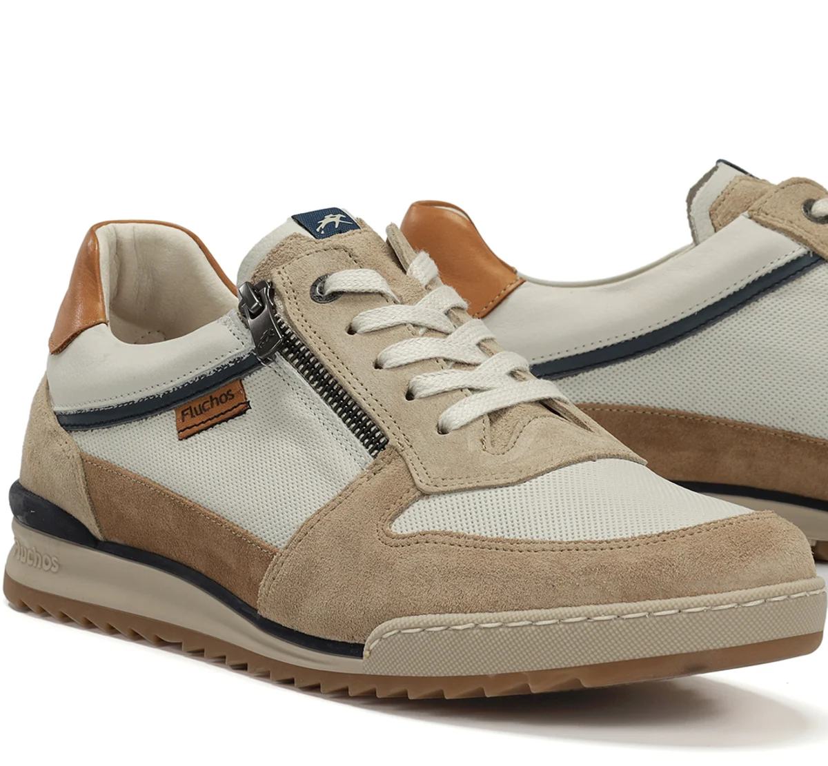 ELDER F2385 Beige Turnschuhe - Image 7