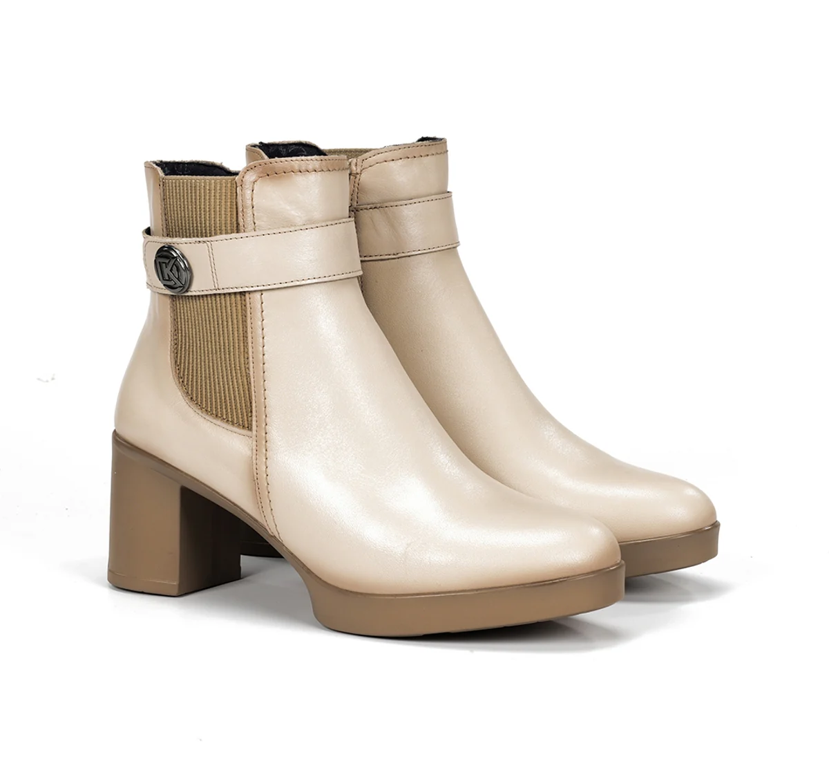 ELITE D9422 Taupe Stidefeletten - Image 2
