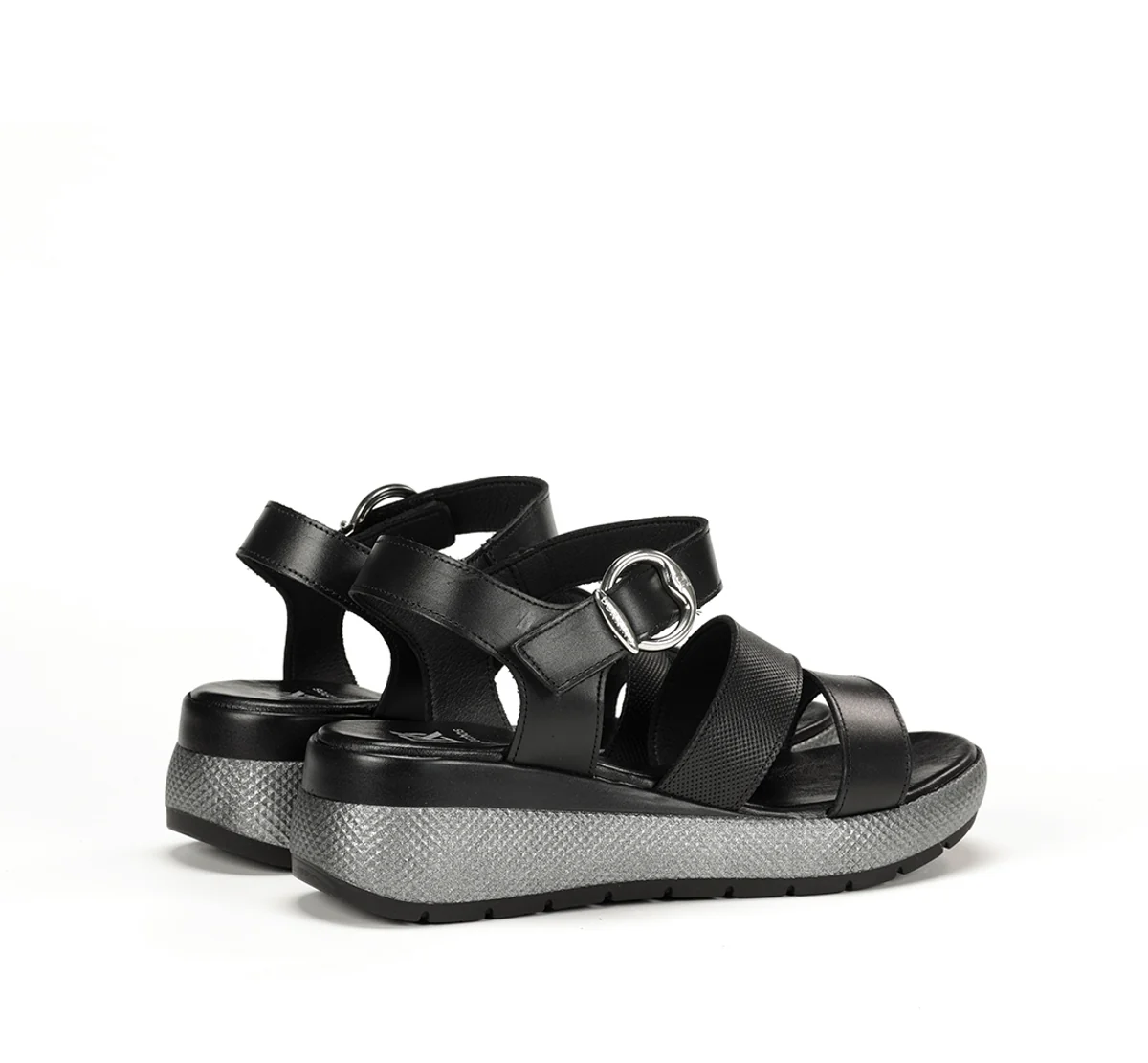 EVER D9313 Schwarze Sandale - Image 3