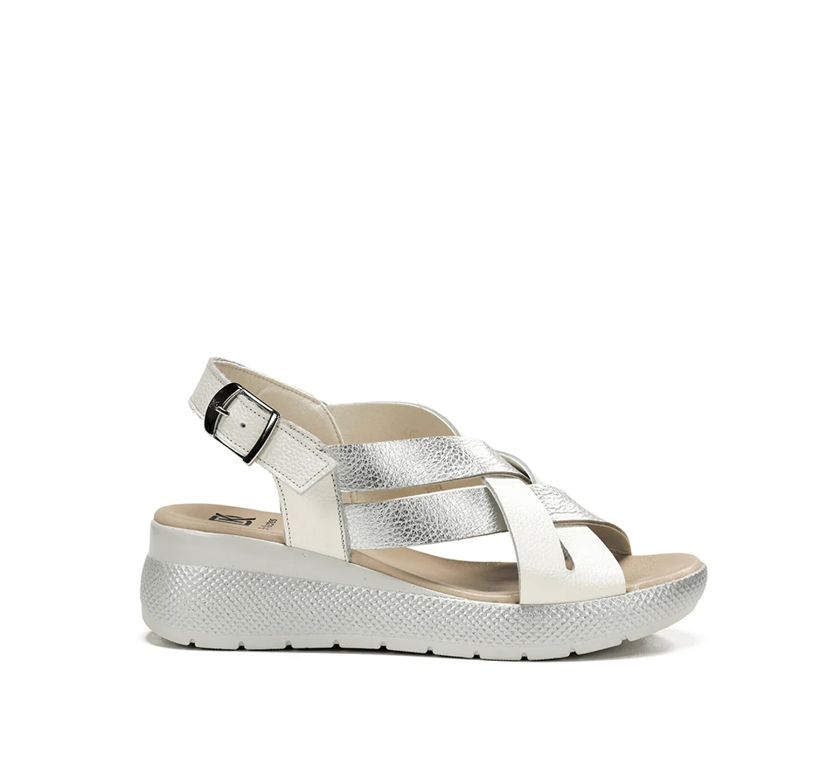 EVER D9316 Silberne Sandale