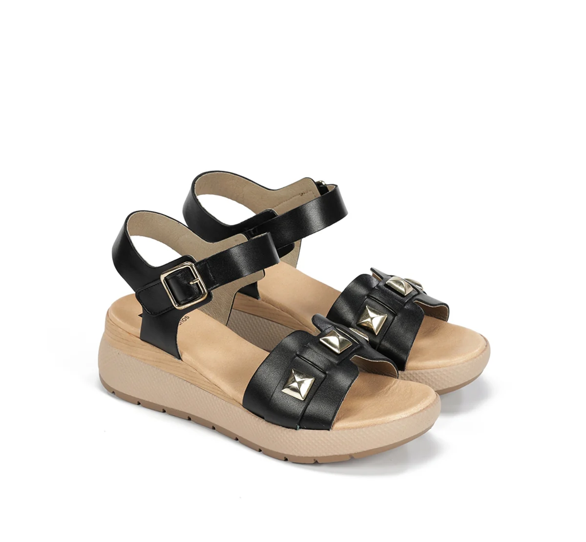 EVER D9497 Schwarze Sandale - Image 4