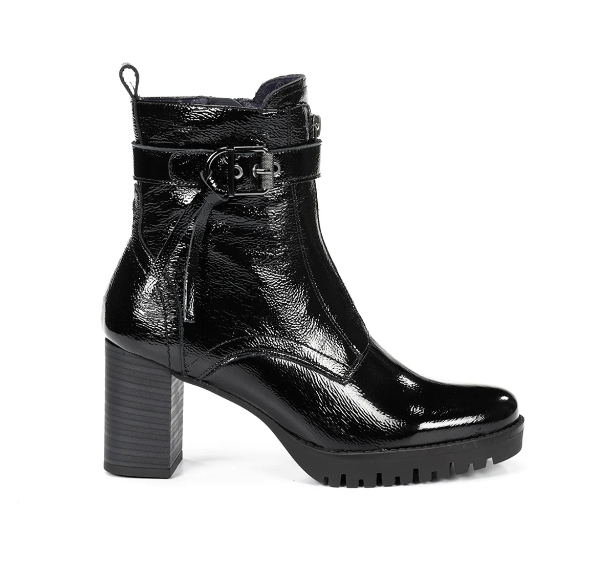 EVIE D9163 Schwarze Stiefeletten