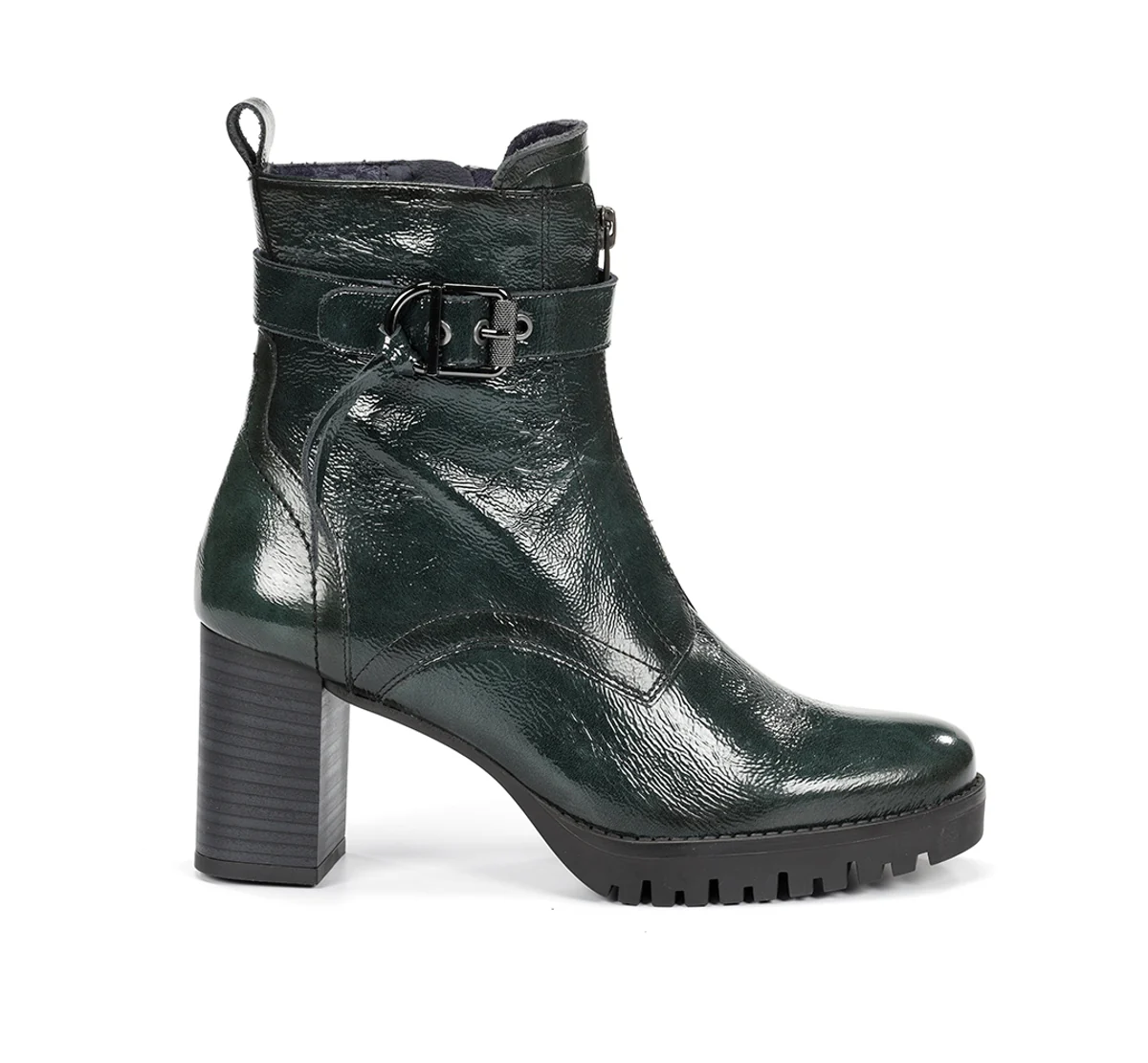 EVIE D9163 Grüner Stiefeletten