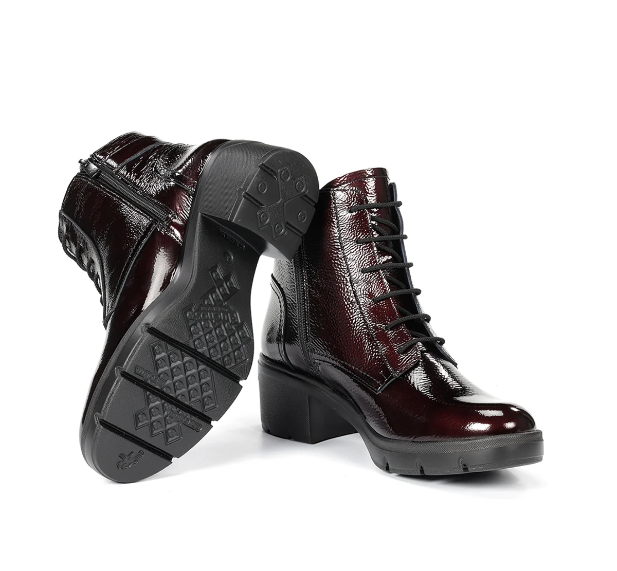 FUGAZ F2107 Burgunderfarbe Stiefeletten - Image 4