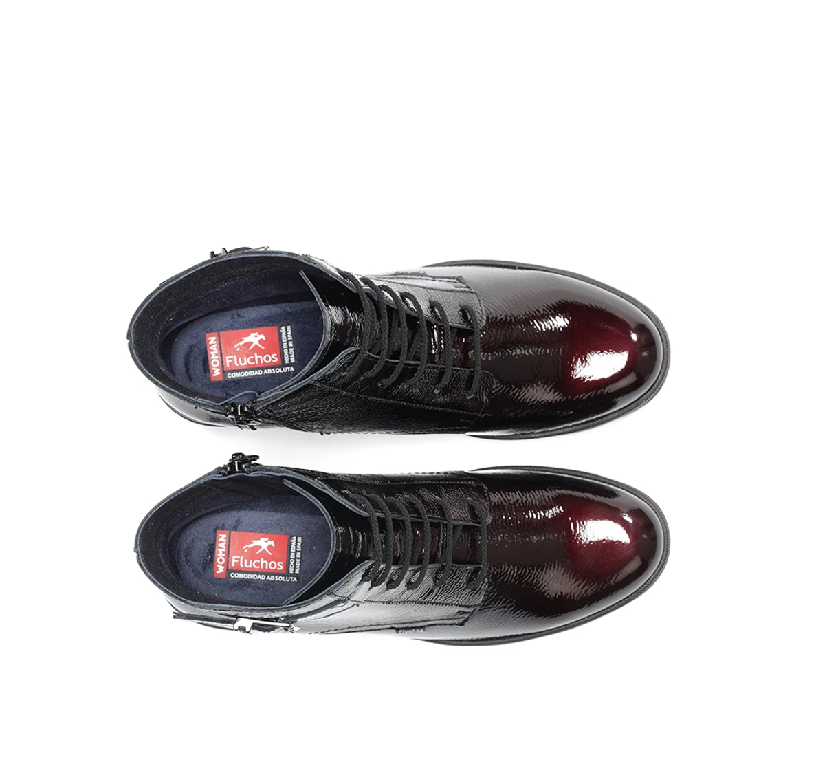 FUGAZ F2107 Burgunderfarbe Stiefeletten - Image 5