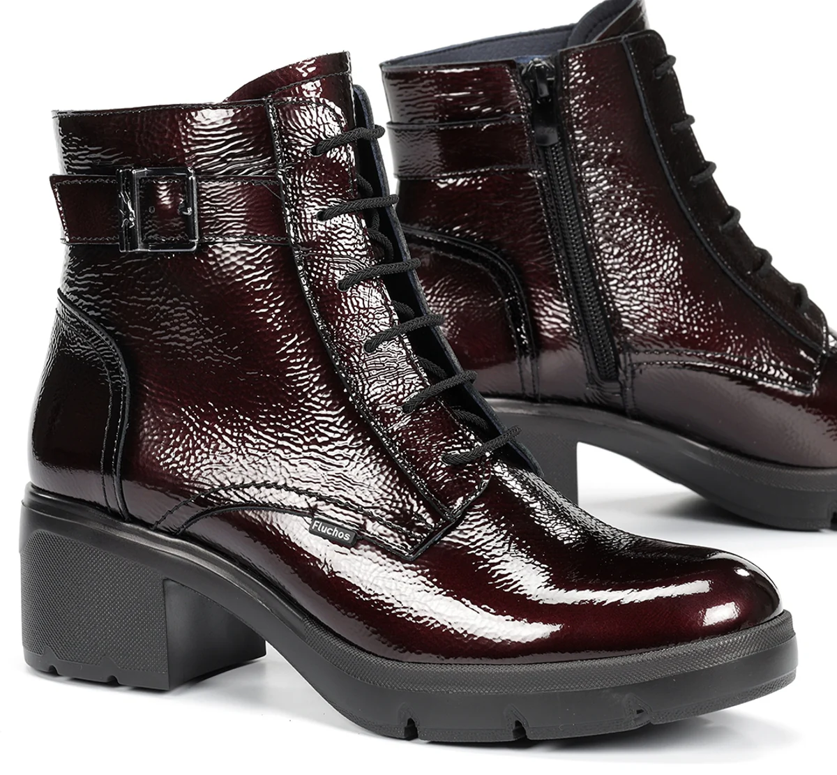 FUGAZ F2107 Burgunderfarbe Stiefeletten - Image 7