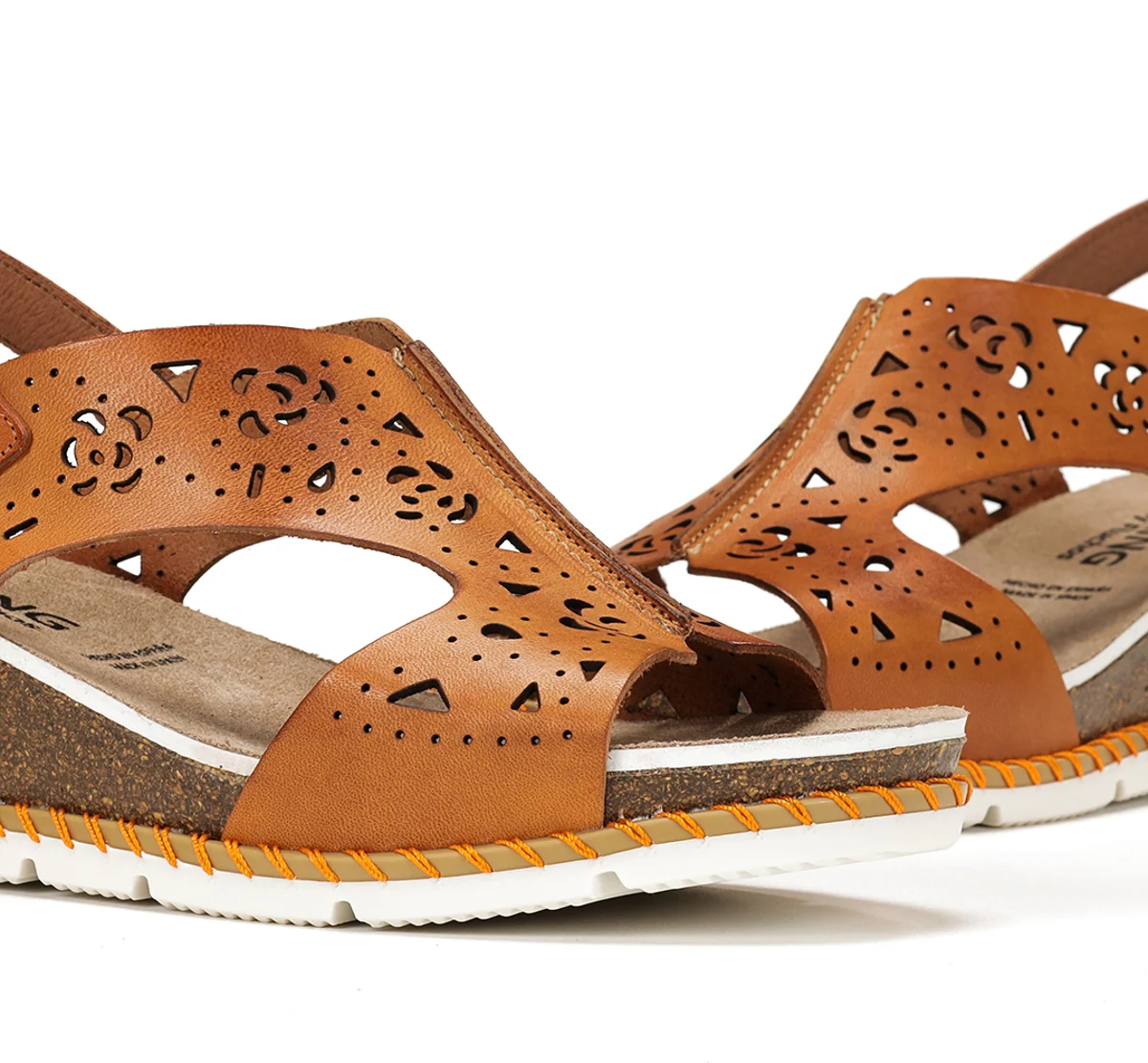 GOLD D9319 Orange Sandale - Image 7
