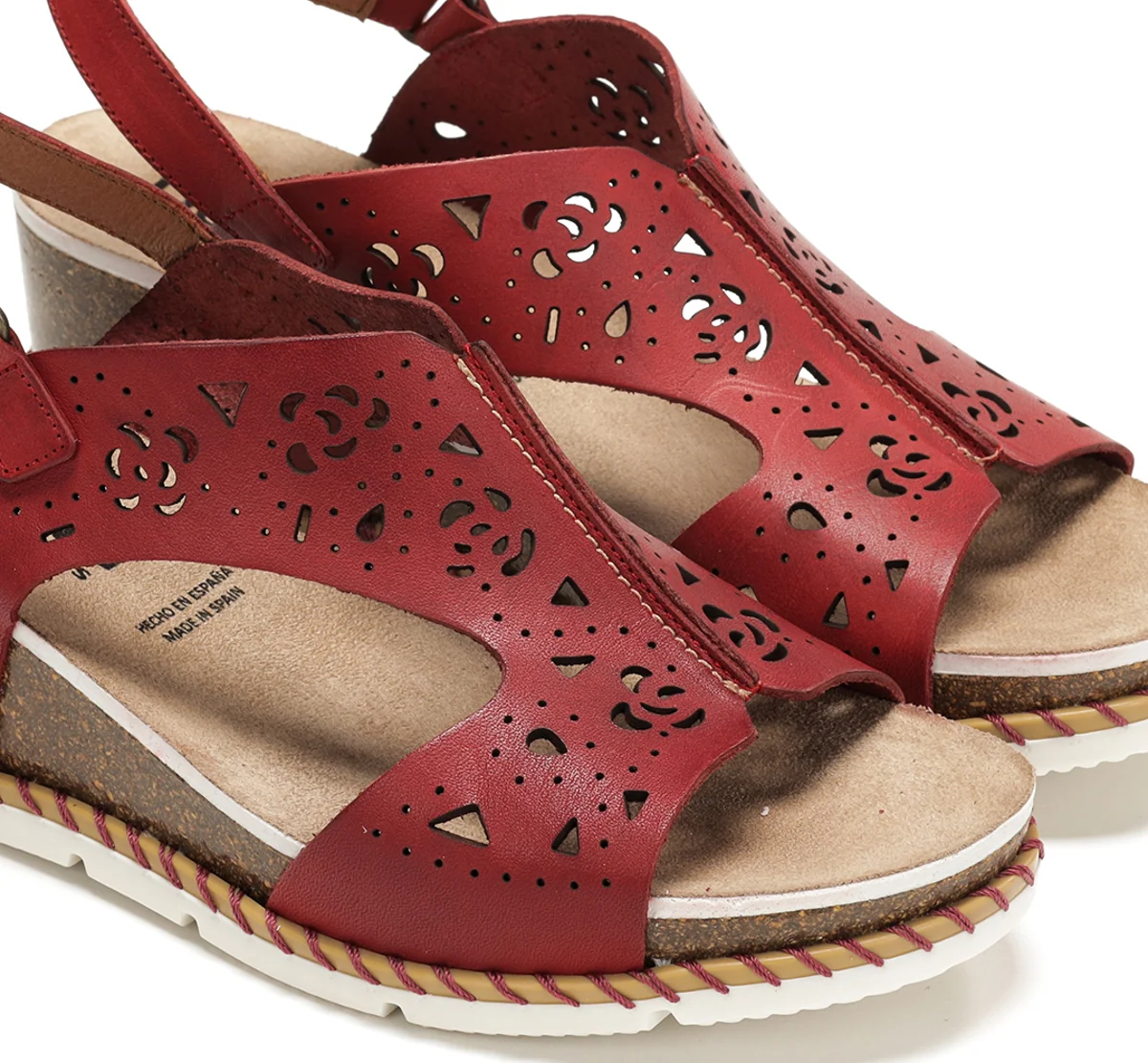GOLD D9319 Roter Sandale - Image 6