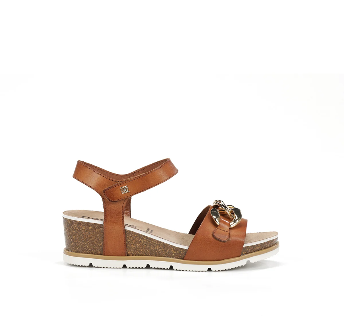 GOLD D9511 Brauner Sandale