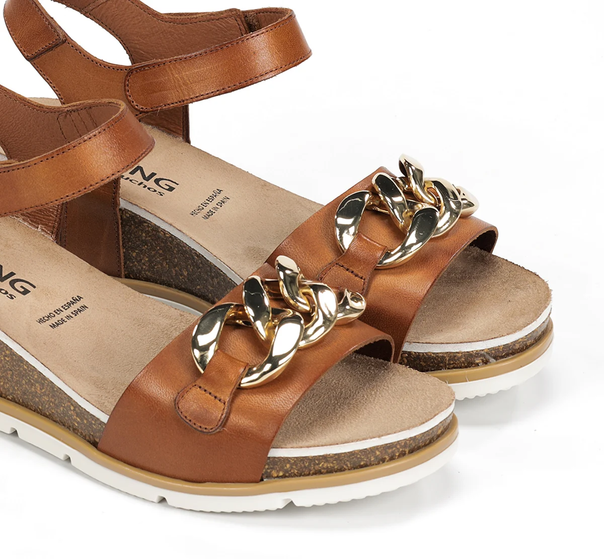 GOLD D9511 Brauner Sandale - Image 6