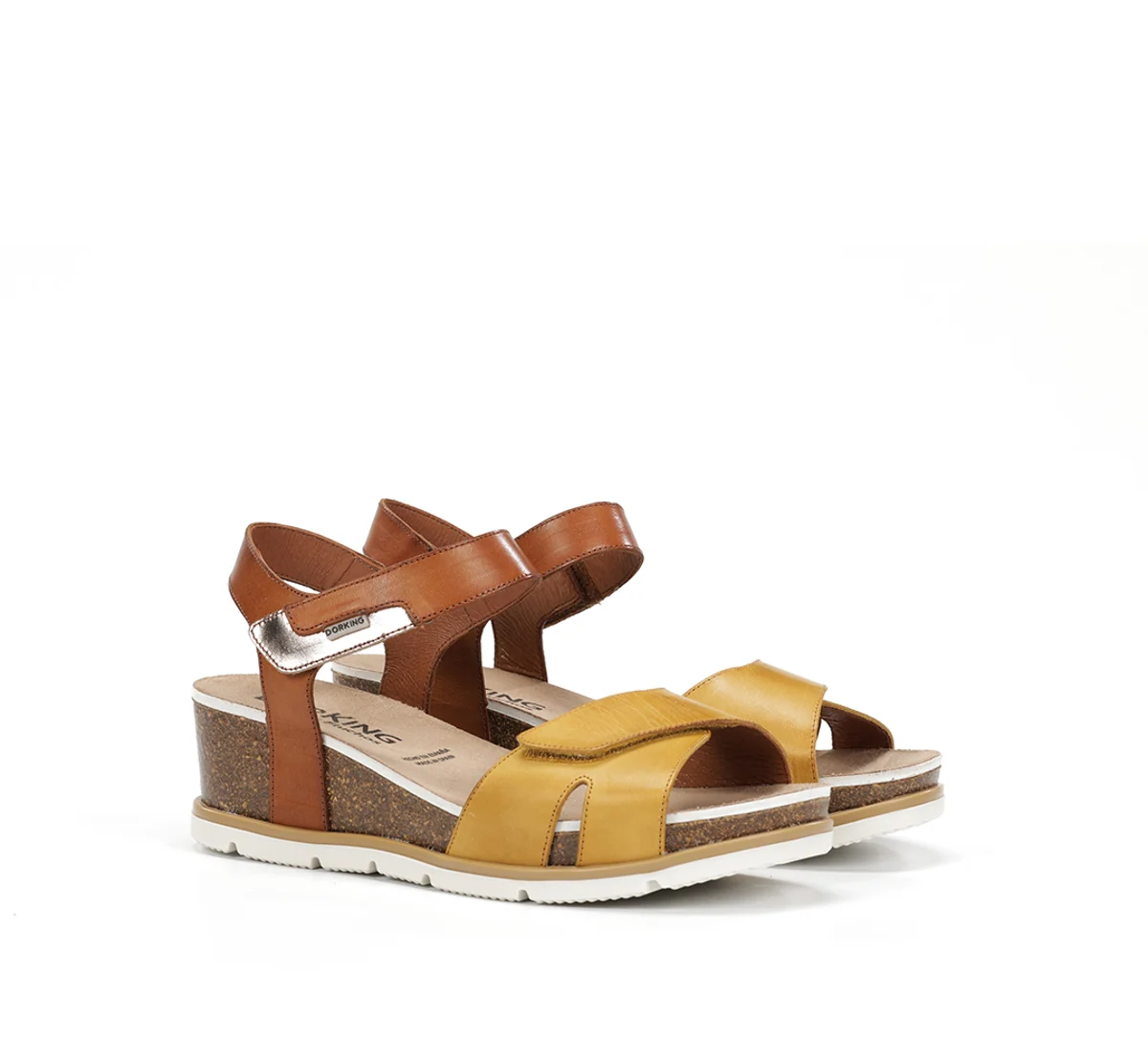 GOLD D9512 Gelber Sandale - Image 2