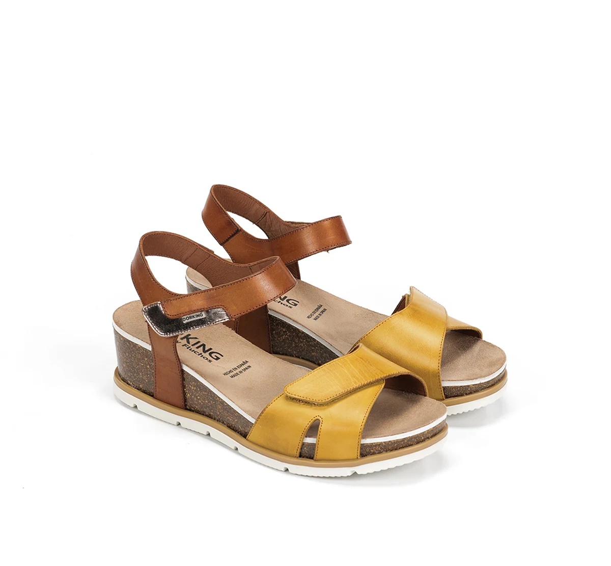 GOLD D9512 Gelber Sandale - Image 4