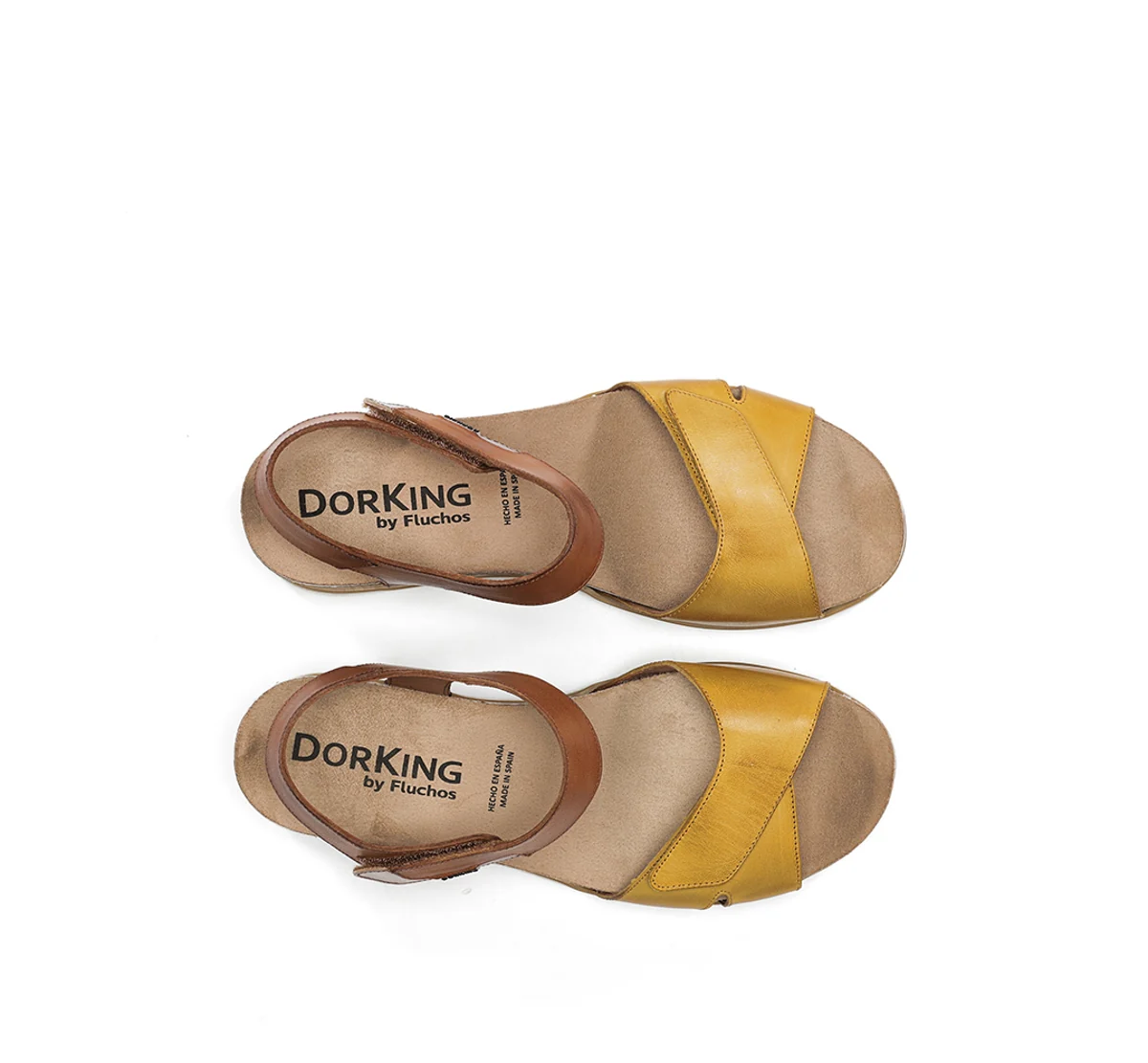 GOLD D9512 Gelber Sandale - Image 5