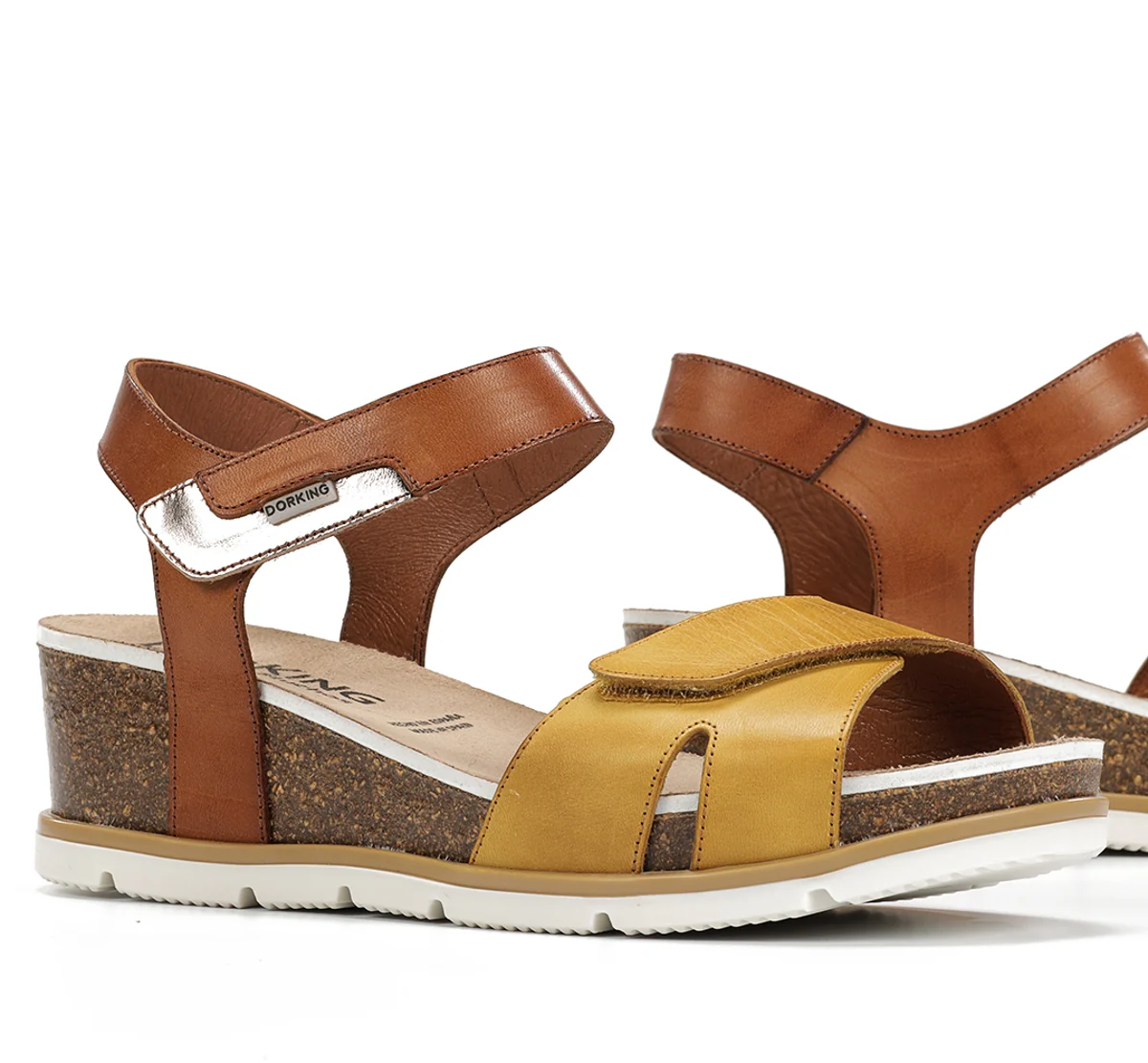 GOLD D9512 Gelber Sandale - Image 7