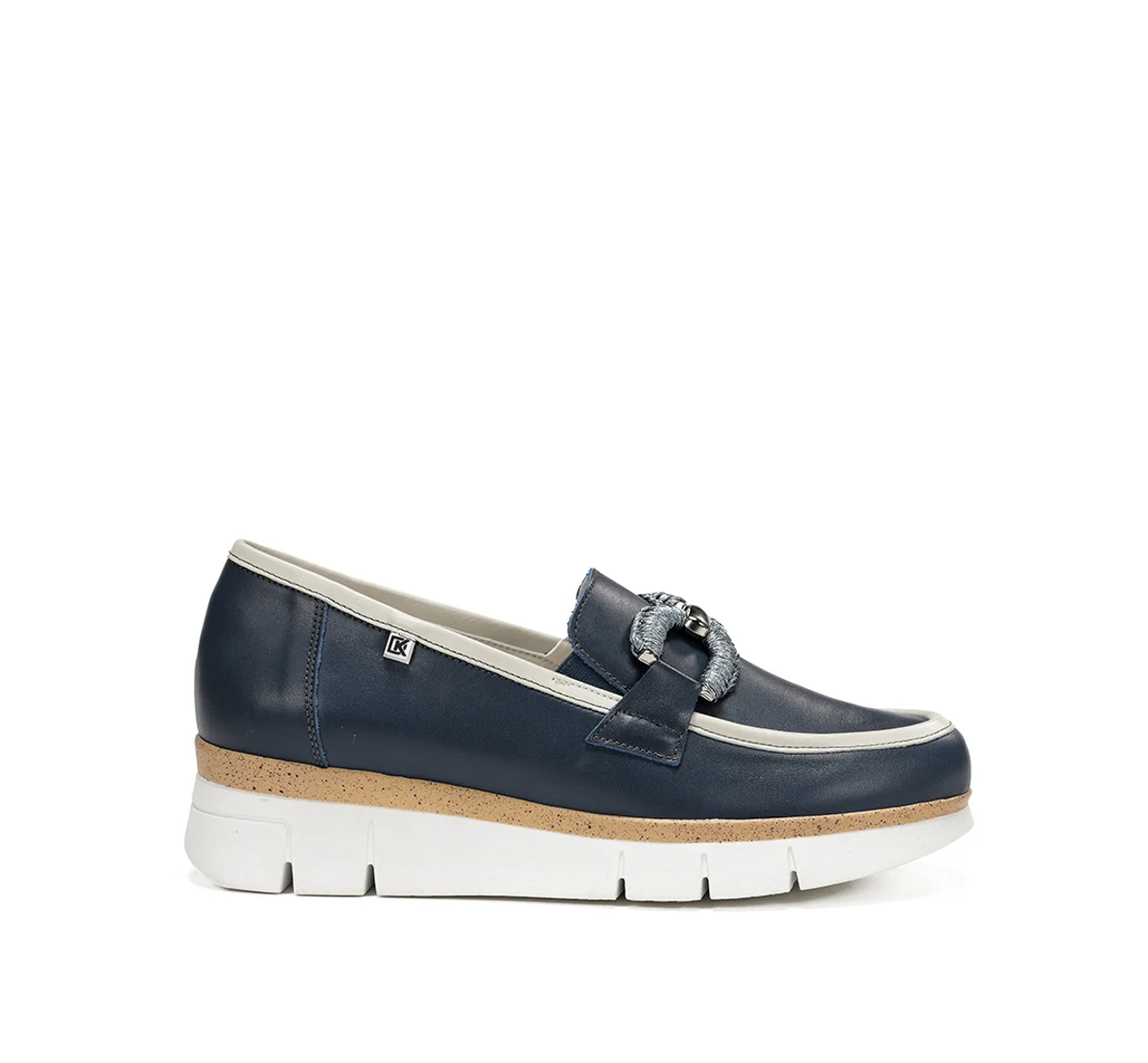 INDIA D9298 Blauer Mokassin