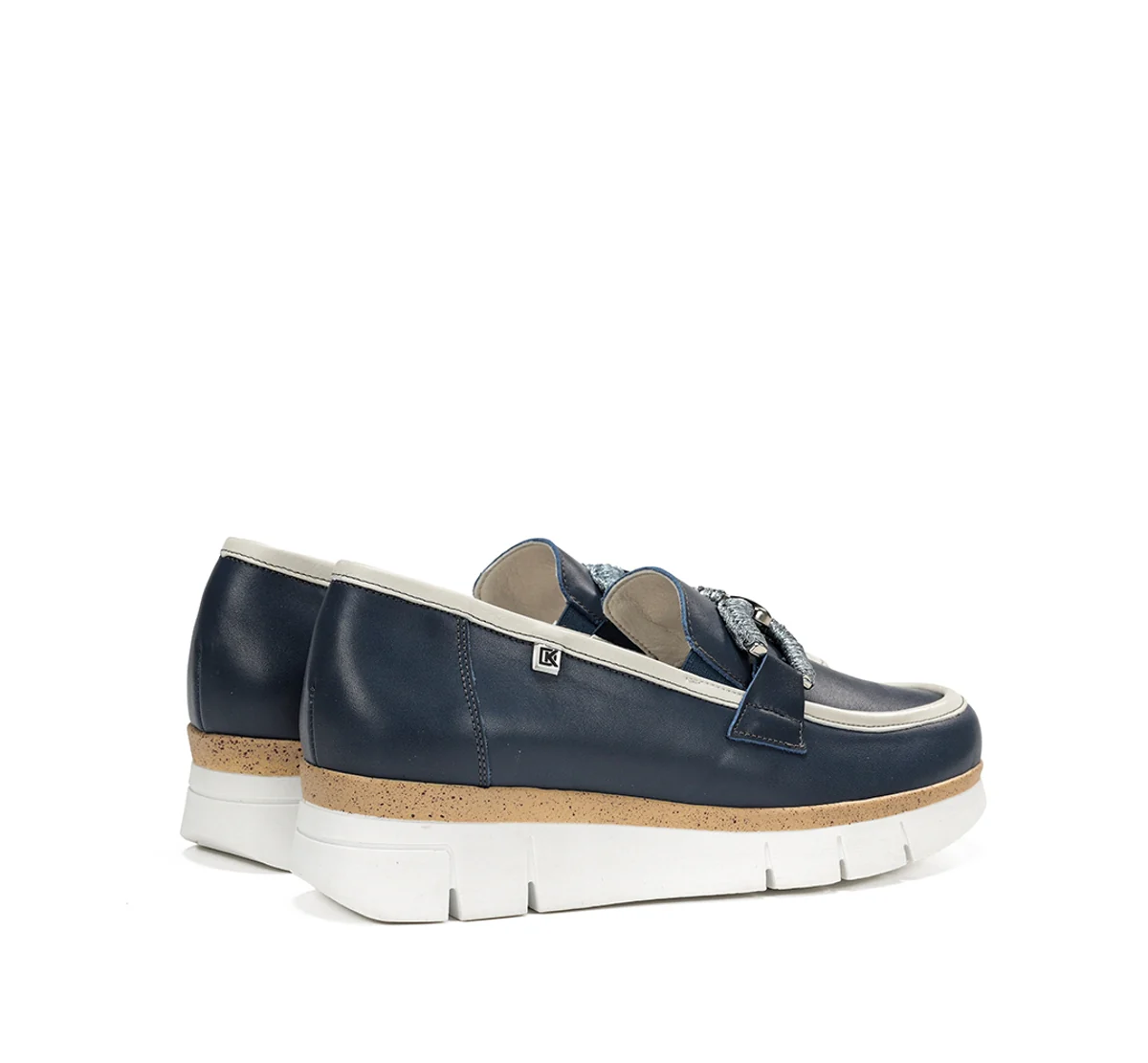 INDIA D9298 Blauer Mokassin - Image 3