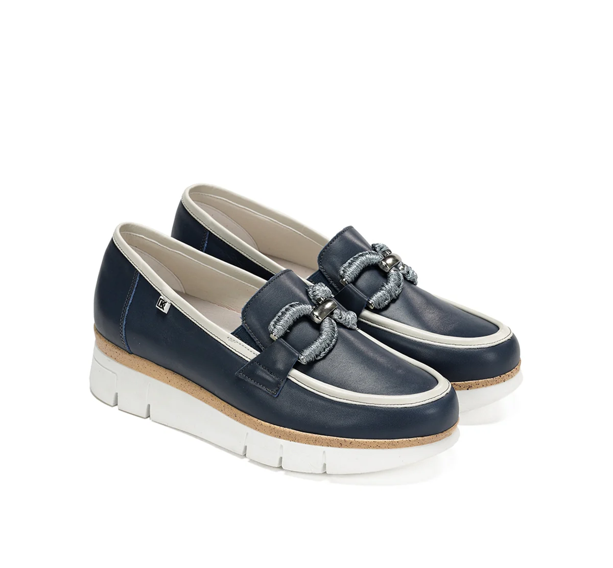 INDIA D9298 Blauer Mokassin - Image 4