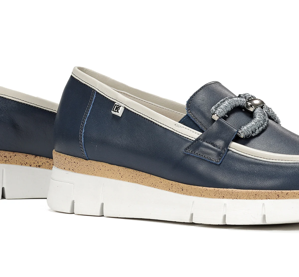 INDIA D9298 Blauer Mokassin - Image 7