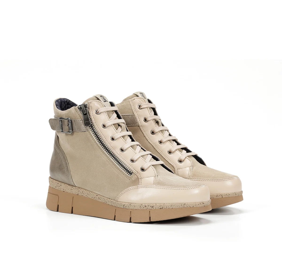 INDIA D9329 Taupe Stiefeletten - Image 2