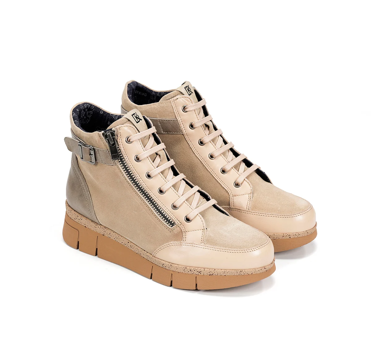 INDIA D9329 Taupe Stiefeletten - Image 4
