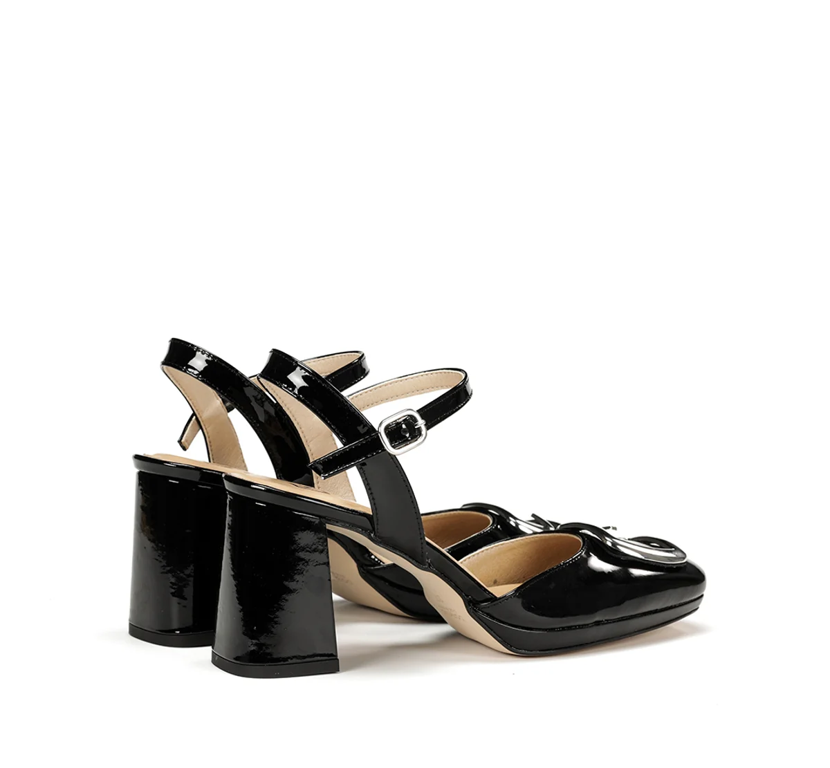KARLA D9264 Schwarze Sandale - Image 3