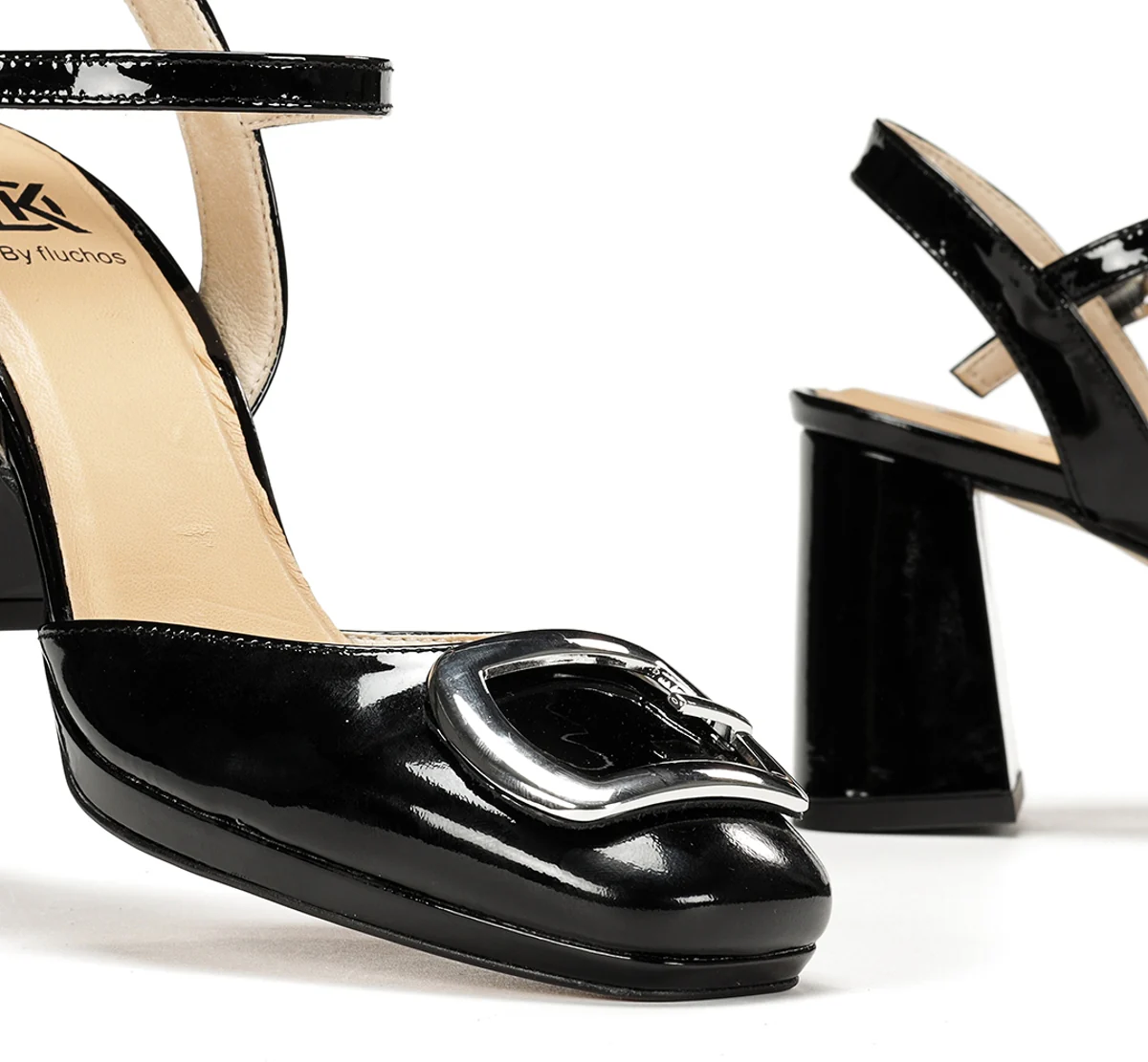 KARLA D9264 Schwarze Sandale - Image 7