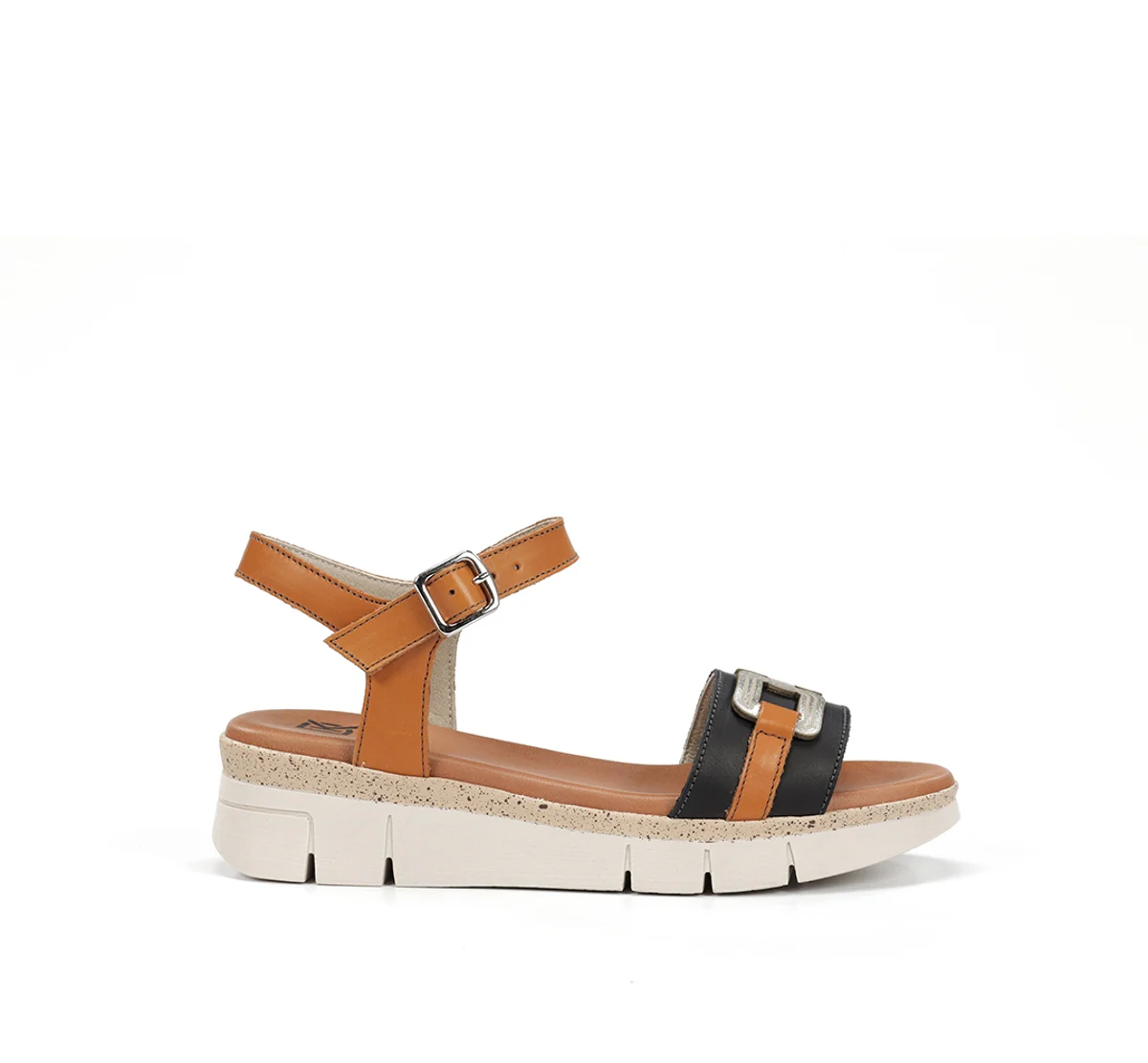 KLAU D9484 Schwarze Sandale
