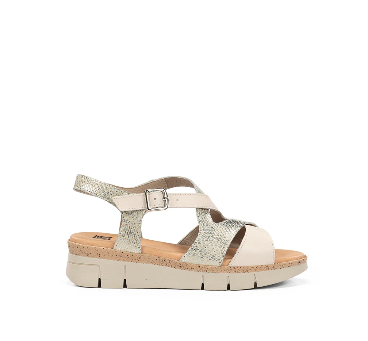 KLAU D9485 Weißer Sandale