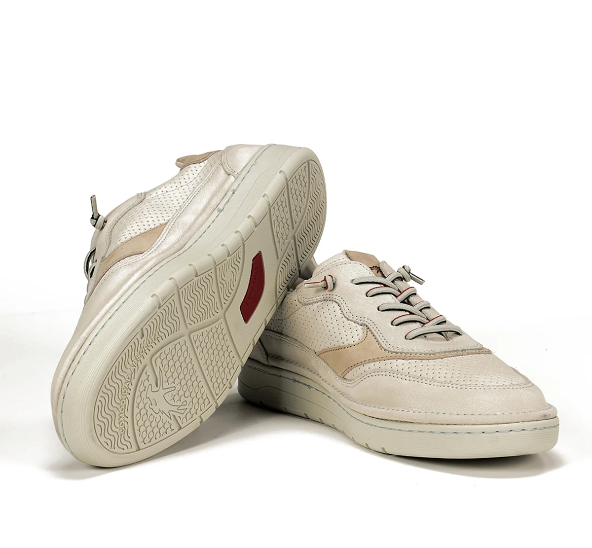 LEO F1943 Taupe Turnschuhe - Image 4
