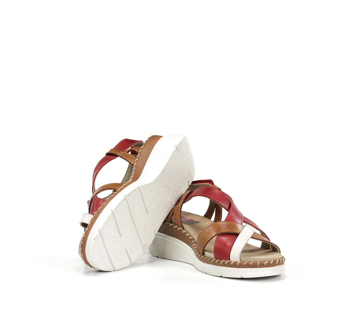 LEZA F2135 Roter Sandale - Image 4