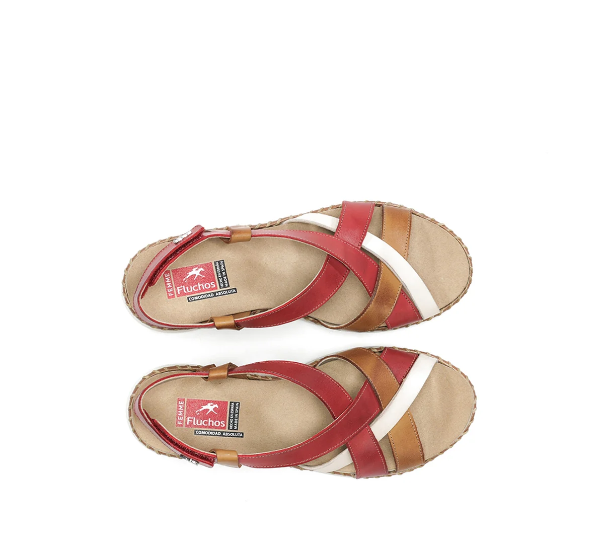 LEZA F2135 Roter Sandale - Image 5