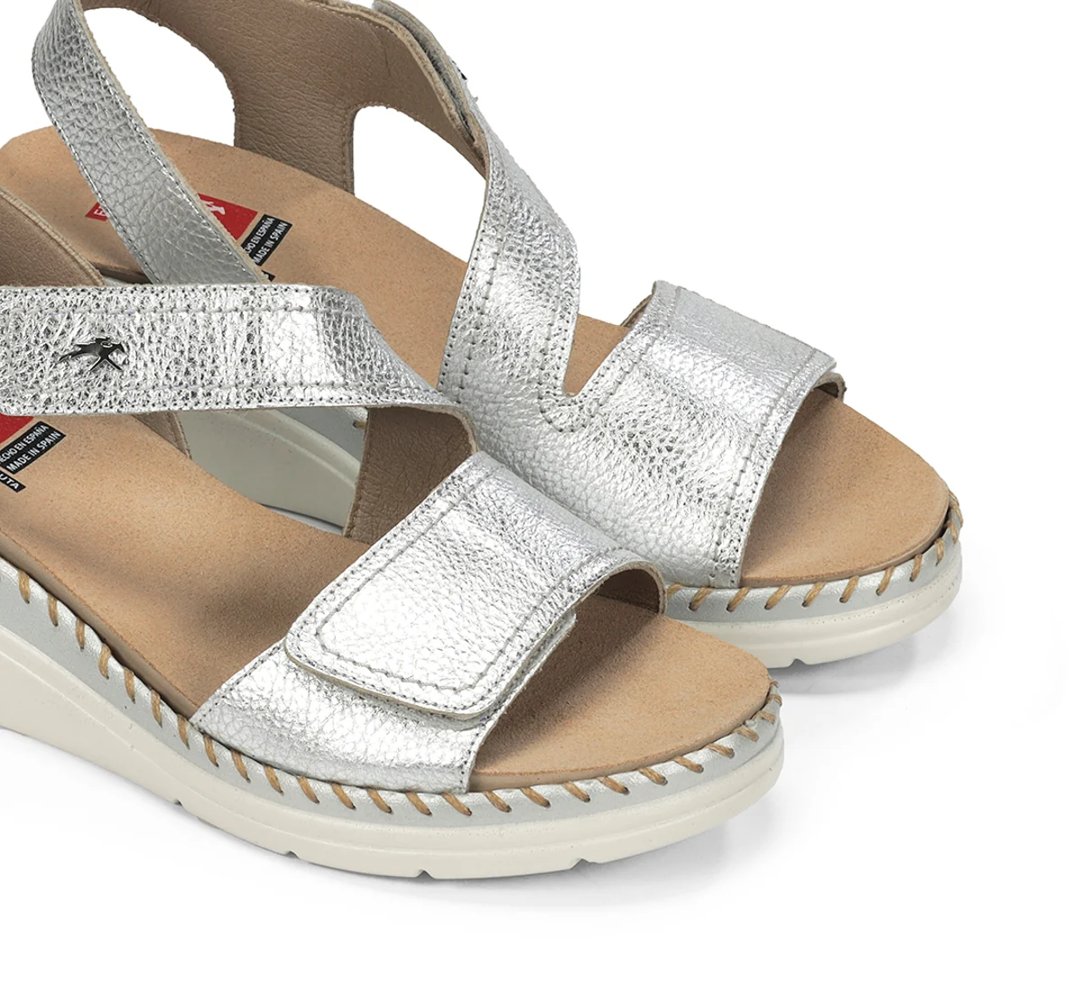 LEZA F2137 Silberne Sandale - Image 6