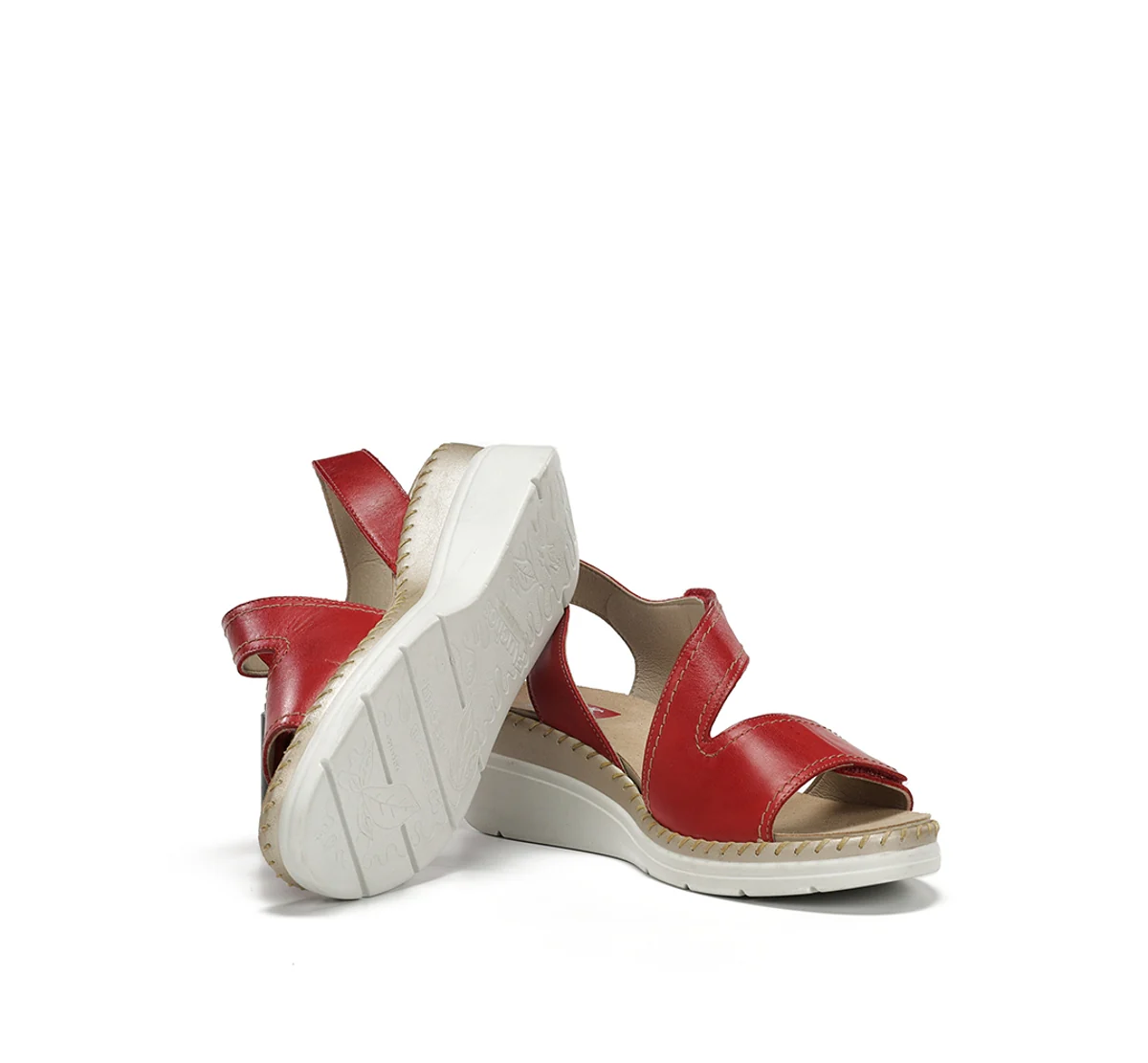 LEZA F2137 Roter Sandale - Image 4