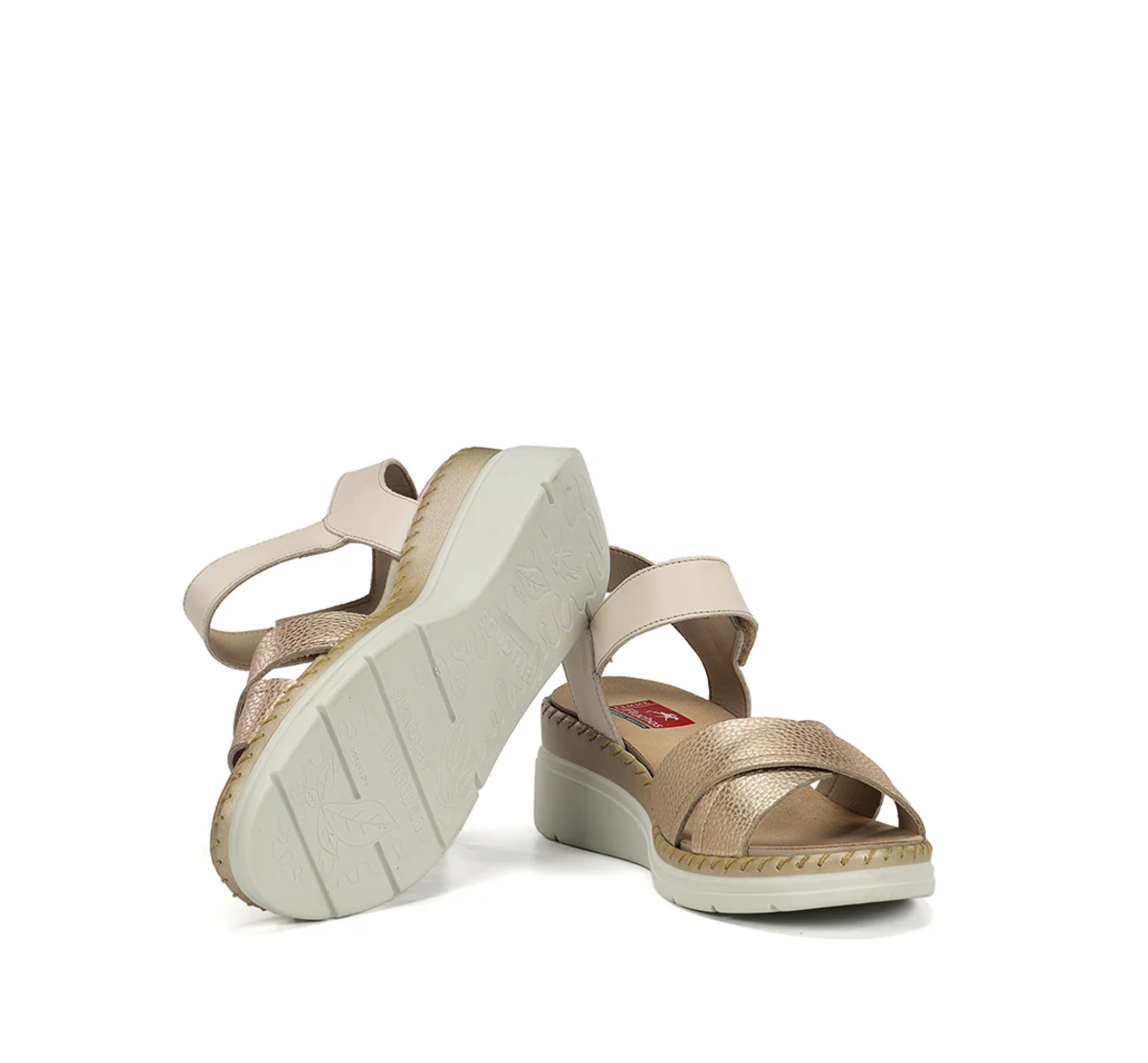 LEZA F2139 Goldener Sandale - Image 4
