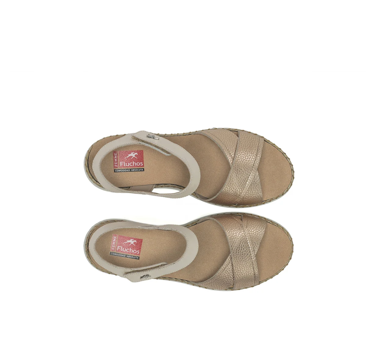LEZA F2139 Goldener Sandale - Image 5