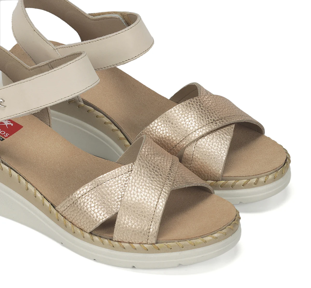 LEZA F2139 Goldener Sandale - Image 6